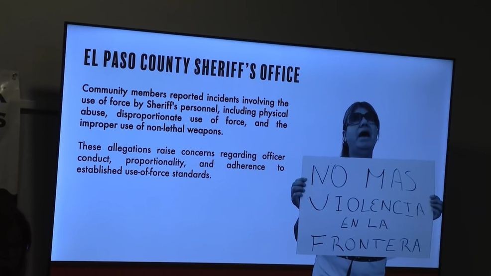 Border Network for Human Rights (BNHR) cites 128 alleged violations by law enforcement in El Paso. June 8, 2026. Credit: KFOX14/CBS4