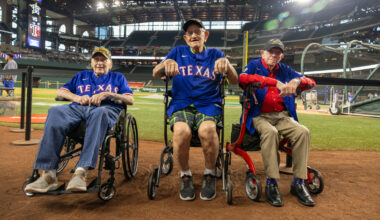 American honours 100-year-old veterans with VIP experience at Texas Rangers game