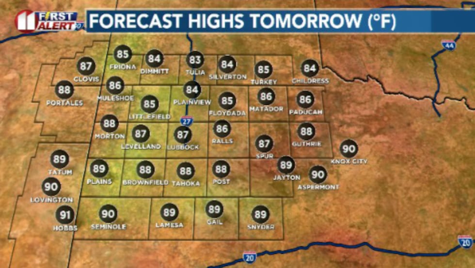 More consistent/mild afternoon temperatures are on the way for the end of the week