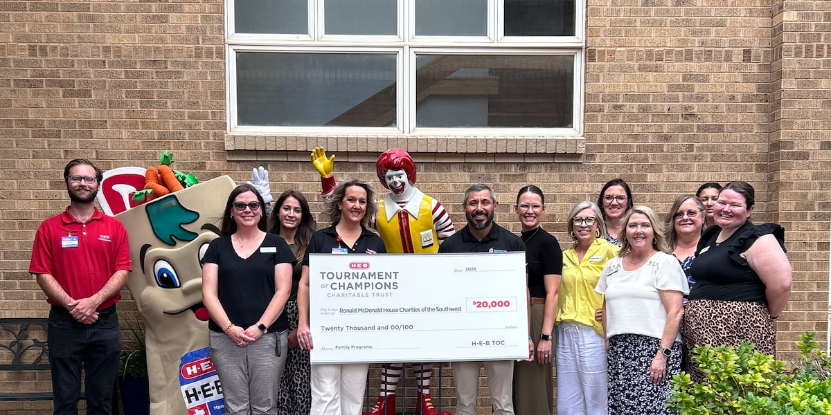 H-E-B donates $20,000 to Ronald McDonald House Charities of the Southwest