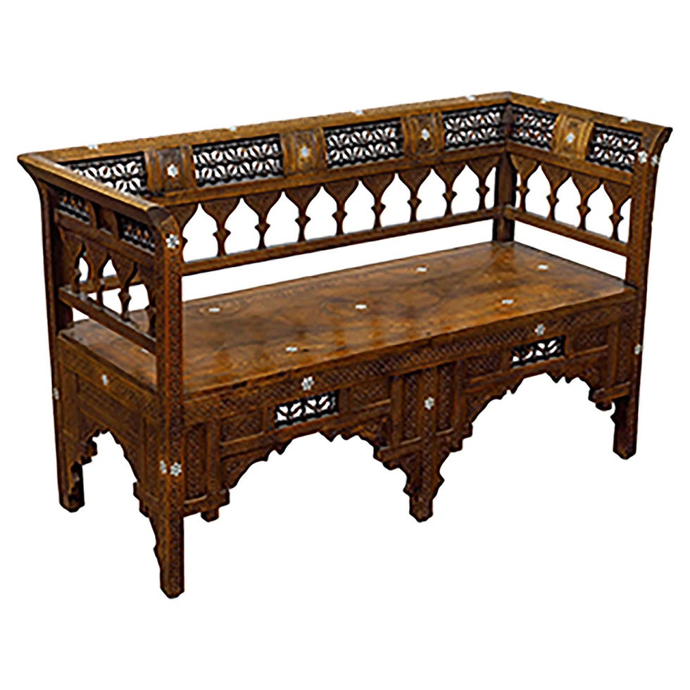 1900s Moroccan Bench