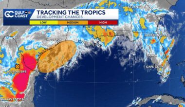 Development odds increase with Gulf disturbance near Texas