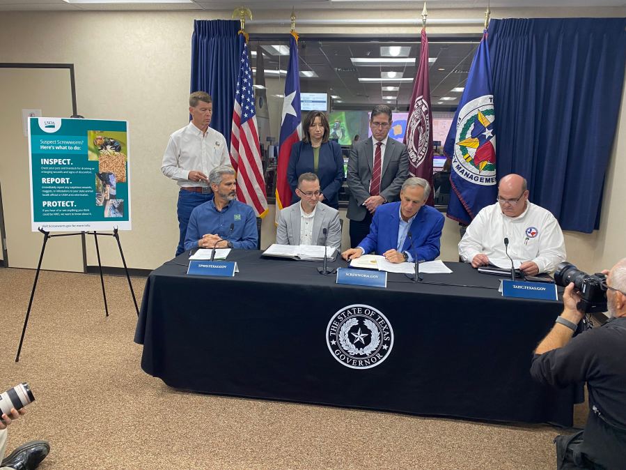 State of Texas: Governor expands emergency declaration to fight screwworm threat