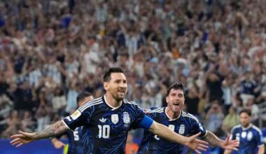 Messi becomes first to score in 7 straight World Cup games while extending goals record