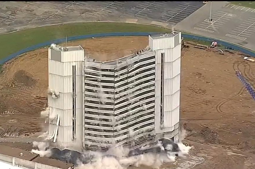 Watch: 42-year-old landmark hotel imploded in Texas