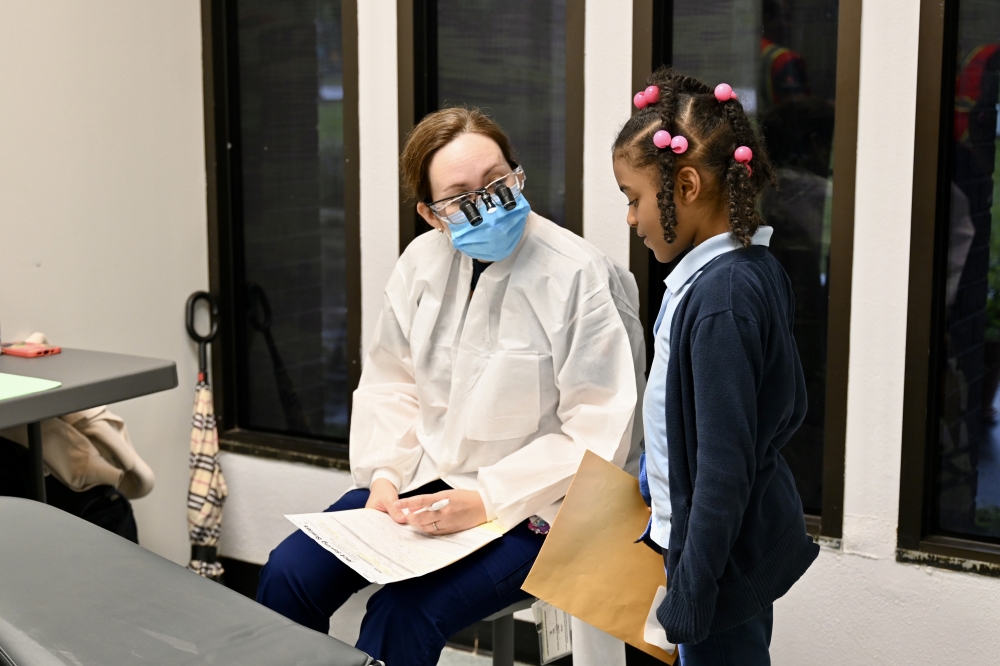 Houston Health Foundation President Robin Mansur said the program primarily focuses on second graders because that is when permanent molars erupt. (Roo Moody/Community Impact)