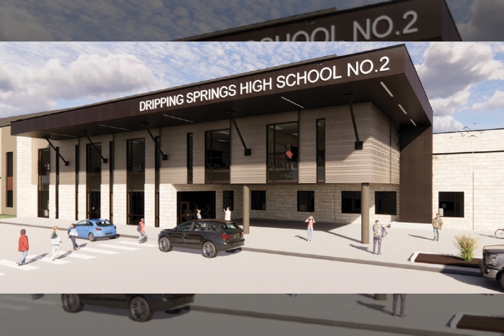 Construction on the second high school broke ground late 2025, according to the district officials. (Courtesy Dripping Springs ISD)