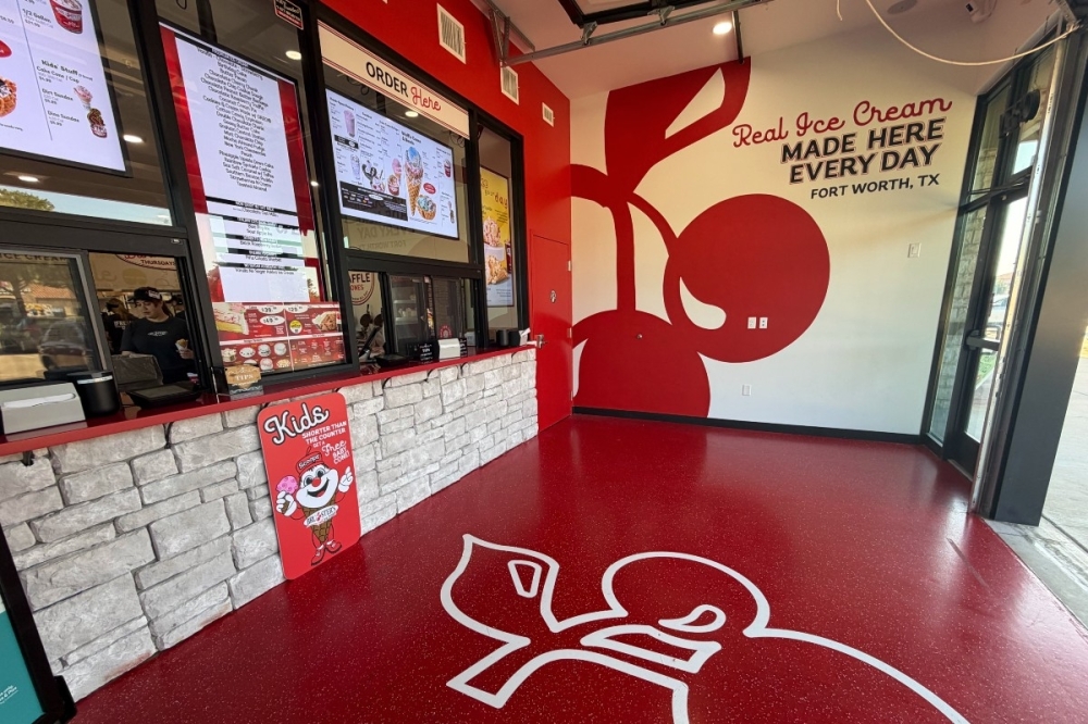Ice cream store entrance