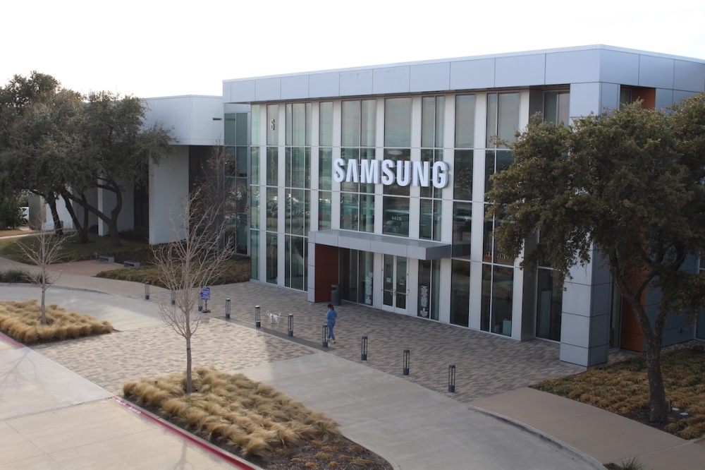 Samsung's Plano campus is located on Tennyson Drive. (Community Impact staff)
