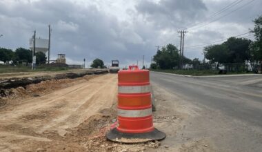 The city of Georgetown expects constrcution on Rockride Lane to be substantial complete by the end of September. (Claire Shoop/Community Impact)