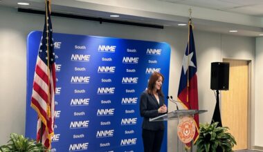 Alyssa Reinhart, director of workforce development for TIE, said the semiconductor manufacturing industry as a whole is expected to add 115,000 jobs by 2030, but does not have the workforce in place to meet demand. (Brooke Sjoberg/Community Impact)