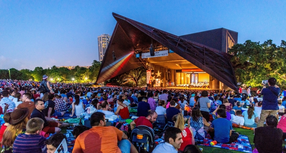 Miller Outdoor Theatre is an outdoor theater for the performing arts in Houston. (Courtesy Miller Outdoor Theatre