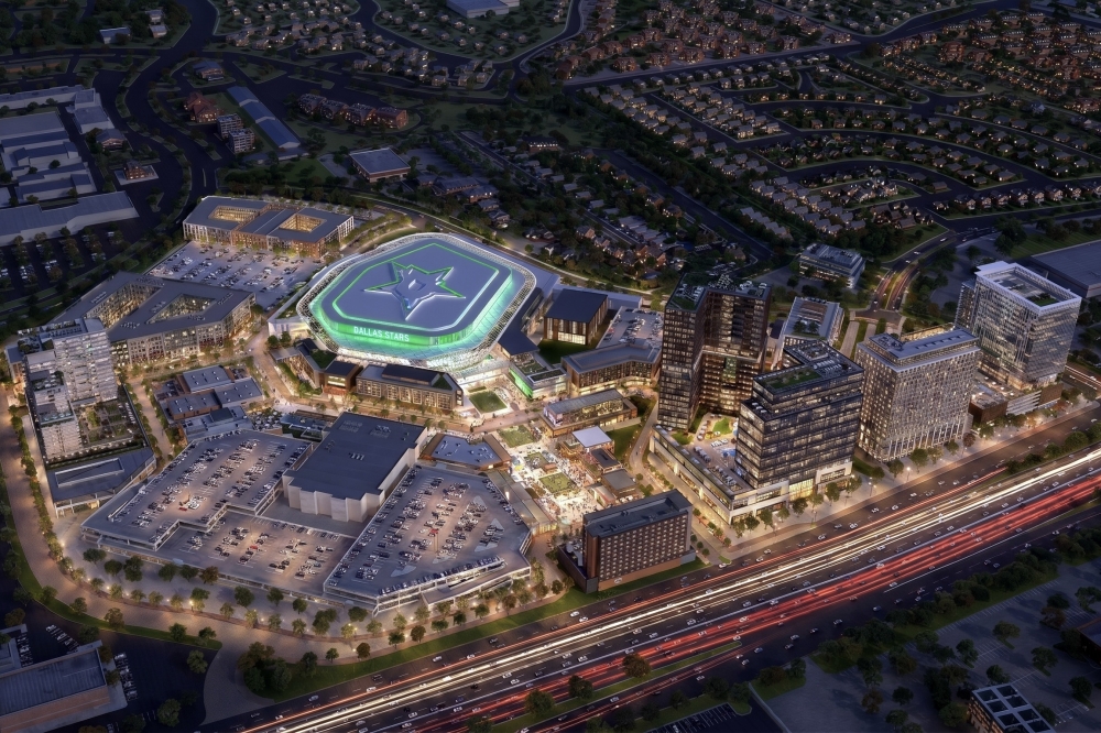 Renderings of the proposed Dallas Stars arena were presented to Plano City Council at the meeting June 8. (Courtesy city of Plano)