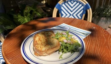 Alice Poulain Cafe serves classic French sandwiches, including the croque monsieur, which is made with grilled ham, gruyere and bechamel. (Courtesy Alice Poulain Cafe)