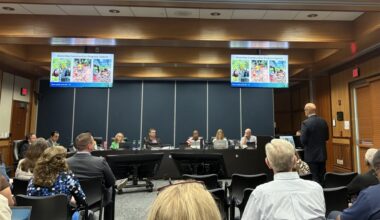 Public Utility and Engineering Director Matt Rector provided updates on the waterline at the June 9 Pflugerville City Council meeting. (Jillian Nachtigal/Community Impact)