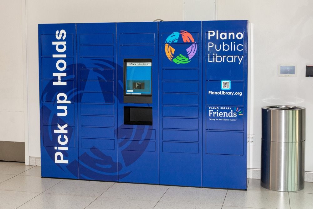 Liberty Recreation Center in Plano now has the city's second book locker for card holders to pick up and drop off books. (Courtesy city of Plano)