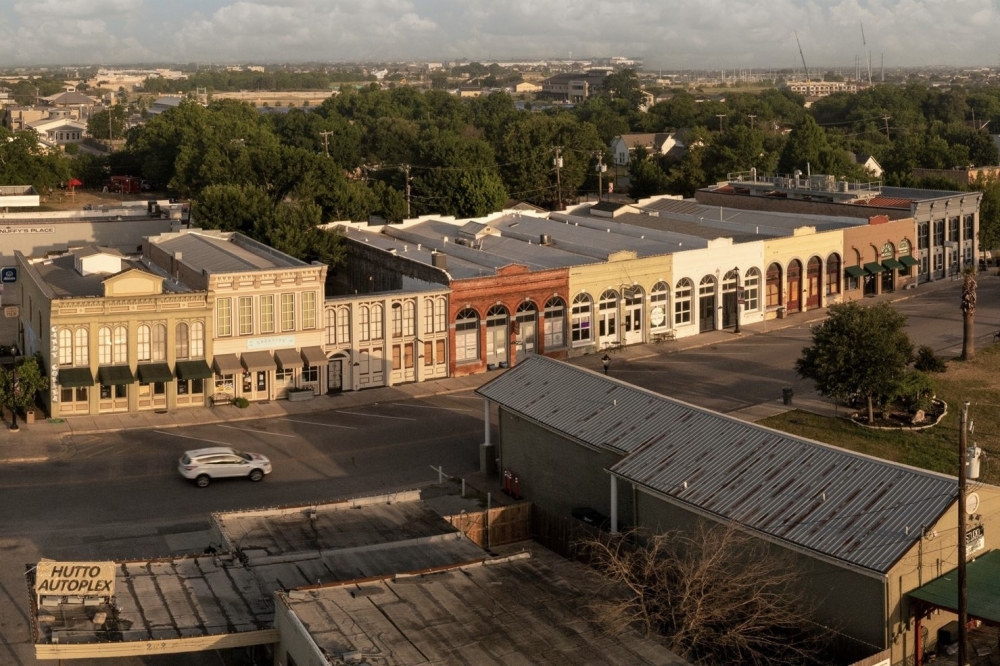The city of Hutto is in the process of converting several streets in its historic downtown to one-way roads. (Courtesy city of Hutto)