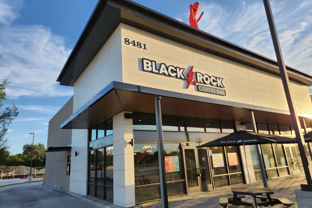 Black Rock Coffee Bar opened May 30 in Leander near the three-corner line with Liberty Hill and Georgetown, a company spokesperson said. (Daniel Schwalm/Community Impact)