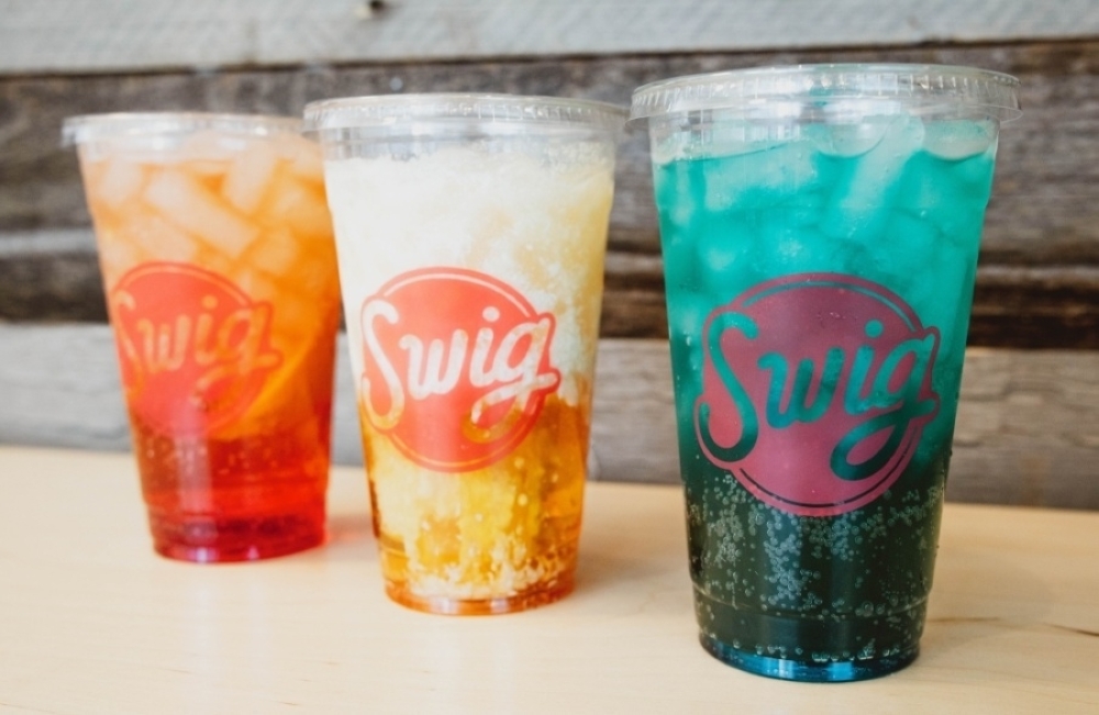 Swig offers a variety of sodas, refreshers and energy drinks that can be customized with different flavors and creams. (Courtesy Swig)