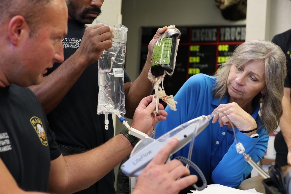 First responders had a training June 10 in preparation for the new Whole Blood Program. (Courtesy Plano Fire-Rescue)