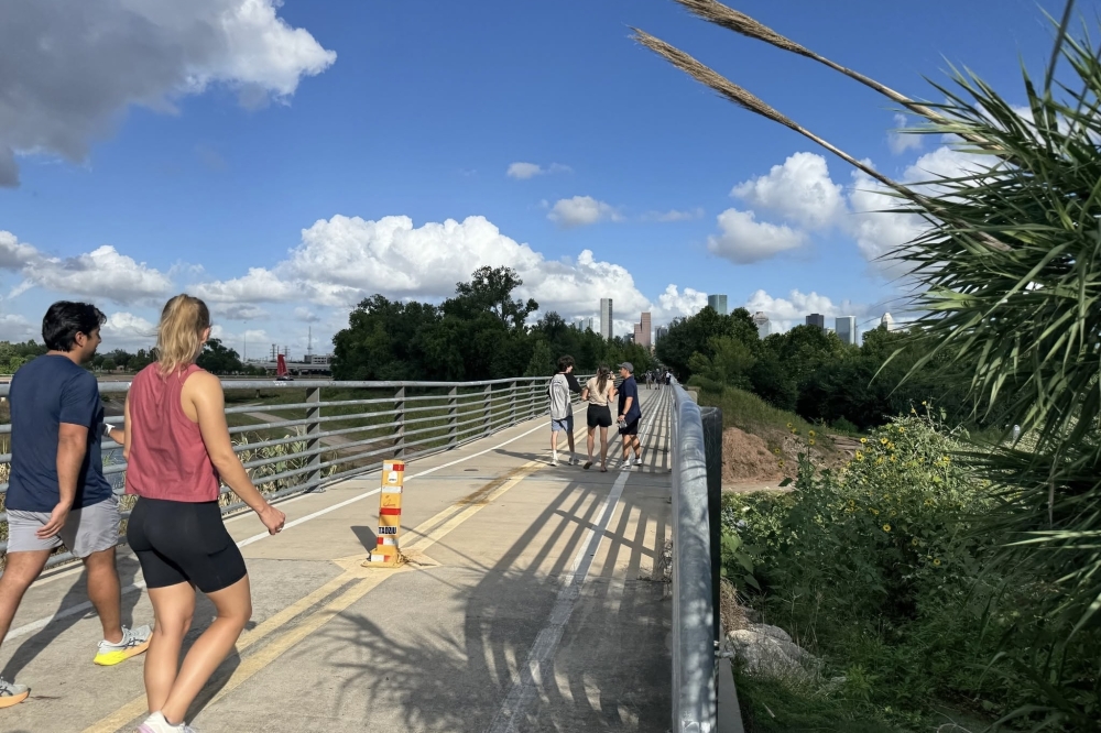 The MKT Bridge reopened after being closed for over a year. (Courtesy Houston Parks Board via Facebook)