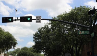 The new vehicle deteciton equipment will have full visibility of the four sides of an intersection. (Patricia Ortiz/Community Impact)
