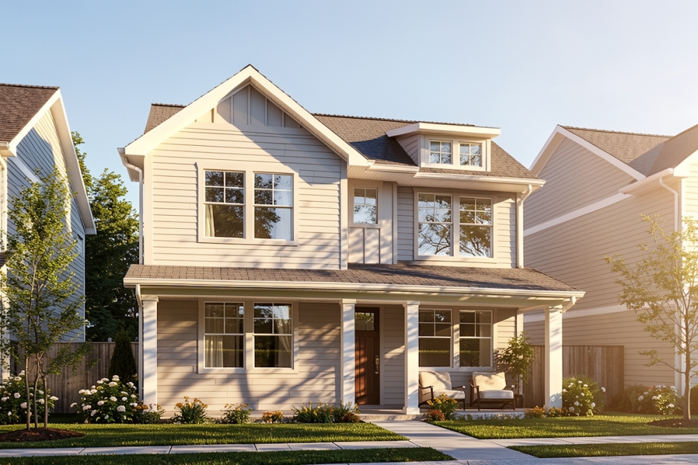 The community will feature one-, two-, three- and four-bedroom homes. (Rendering courtesy Upward Communities)