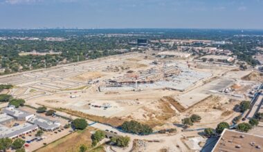 The former Collin Creek Mall is part of a mixed-use development that includes multifamily residencies, retail, parks and homes. (Xtreme Heights Productions/Community Impact)