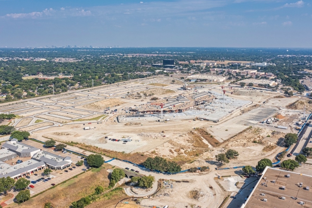 The former Collin Creek Mall is part of a mixed-use development that includes multifamily residencies, retail, parks and homes. (Xtreme Heights Productions/Community Impact)