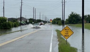 Tropical Storm Arthur follows heavy rains that moved through the Houston area June 16. (Courtesy Harris County Precinct 4)