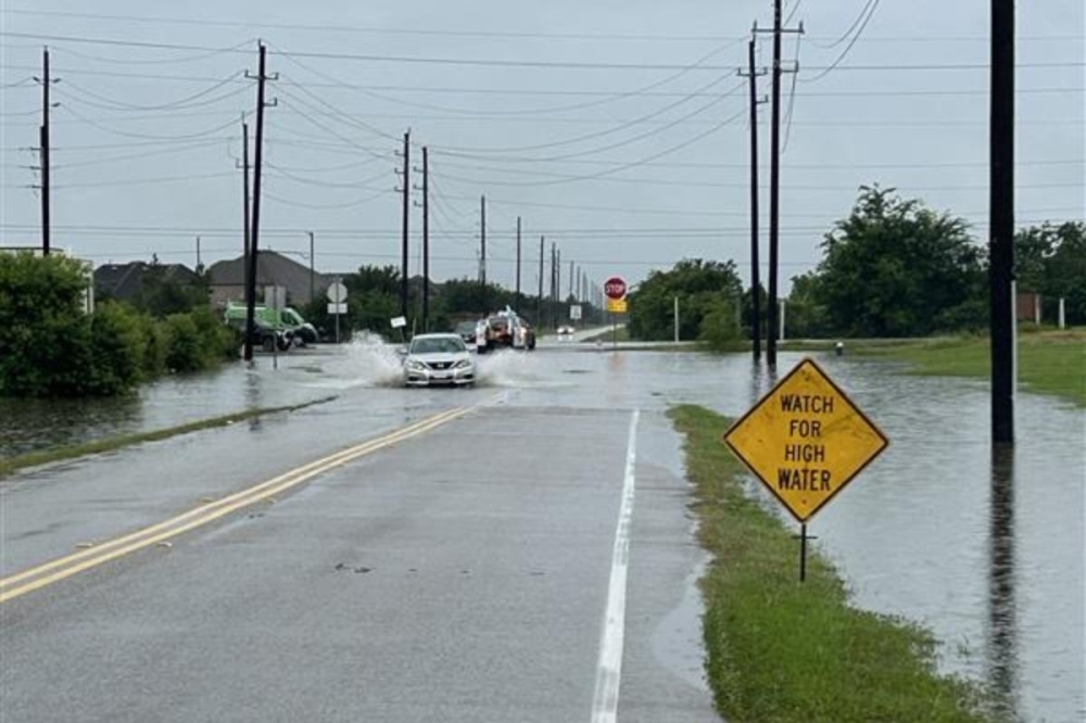 Tropical Storm Arthur follows heavy rains that moved through the Houston area June 16. (Courtesy Harris County Precinct 4)
