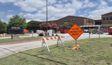 Plano Senior West High School is expected to complete construction in 2027. (Patricia Ortiz/Community Impact)