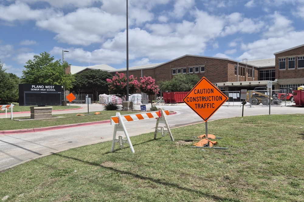 Plano Senior West High School is expected to complete construction in 2027. (Patricia Ortiz/Community Impact)