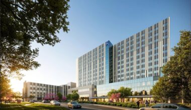 The new John Peter Smith Hospital is part of a $2.5 billion expansion to meet demand as Fort Worth and Tarrant County populations continue to grow. (Rendering courtesy of John Peter Smith Health Network)