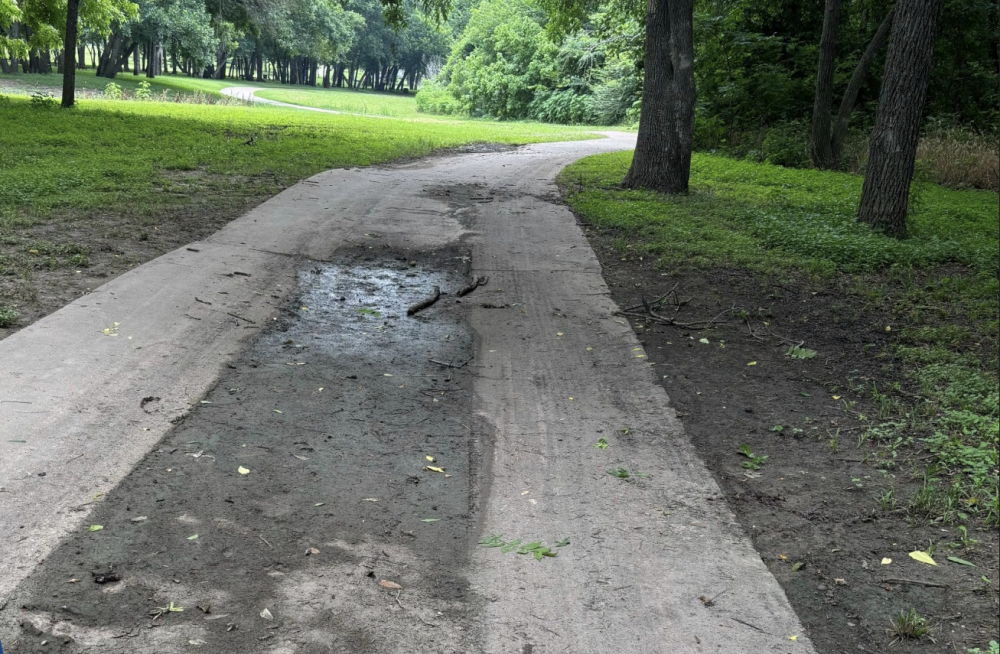 Breckinridge Park Trail is planned to receive renovations next year to address grade issues, cracks and trip hazards. (Courtesy city of Richardson)
