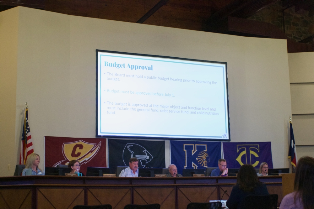 Keller ISD trustees approved the FY 2026-27 budget at a June 25 board meeting. The new budget has about $6 million less in general fund expenditures than FY 2025-26. (Adam Doe/Community Impact)