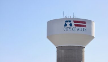 Allen water tower