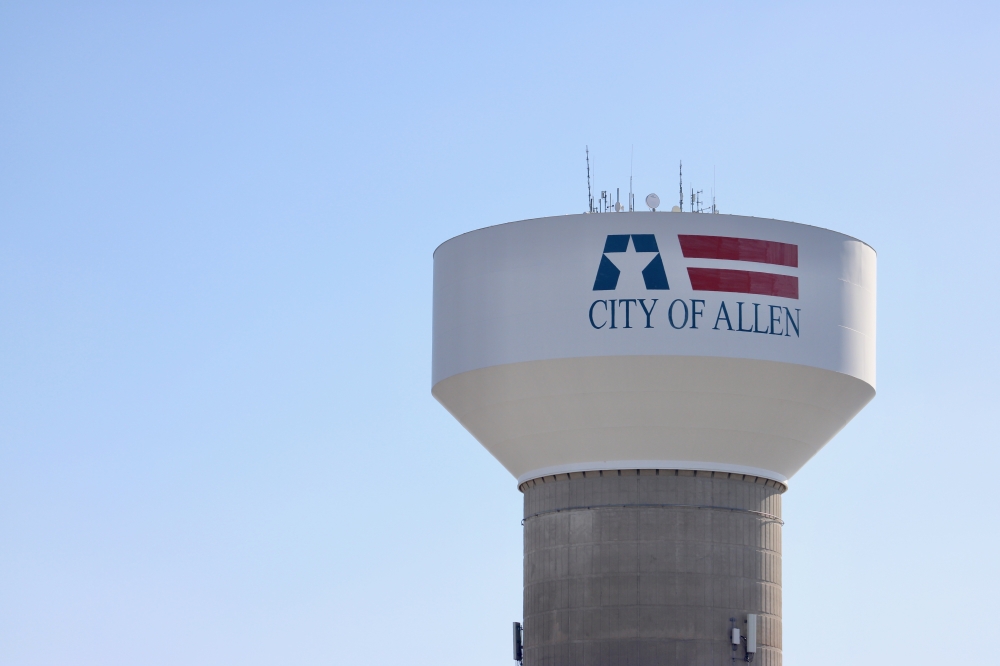 Allen water tower