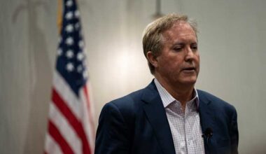 Paxton sues Denton to block gender-neutral changing rooms at Pride pool party