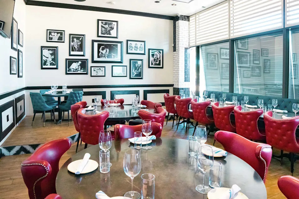 Private dining and music space at State Fare Kitchen & Bar in Houston's Memorial City. (Culinary Khancepts/Handout)