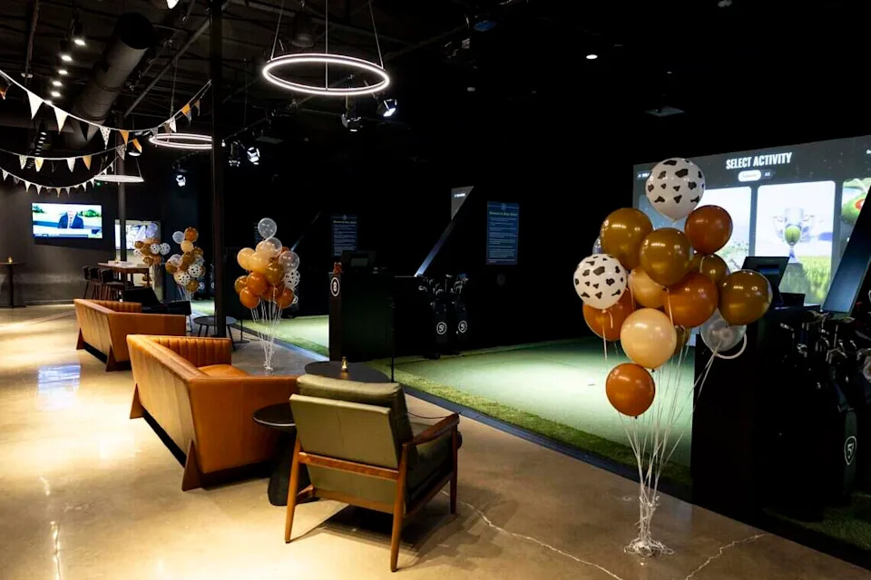 Five Iron Golf offers simulator rentals, party hosting and memberships. Five Iron Golf members can walk in and play for free at any time depending on availability.