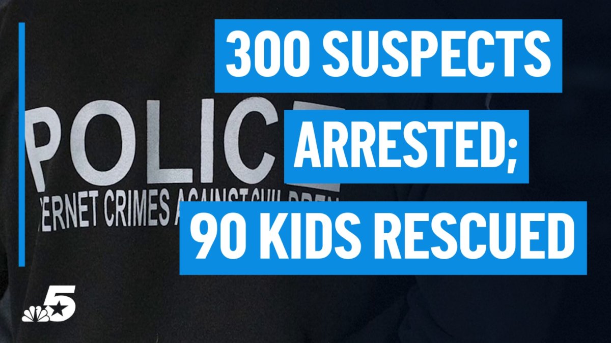 FBI, local police partner to rescue 90 children, arrest 300 suspects – NBC 5 Dallas-Fort Worth