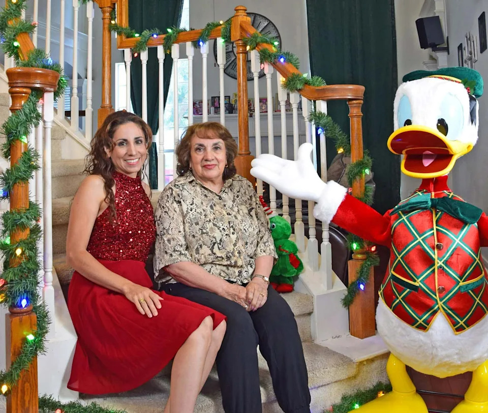 From left to right, Jennifer Barbour and her mother Martha Avila. Avila, 76, died on Friday, June 19, 2026 after a Tesla drove into her home in Kathy, Texas.