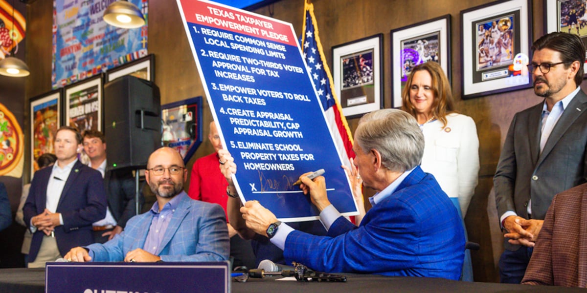 Texas Gov. Greg Abbott touts ‘taxpayer empowerment’ property tax plan in Bullard