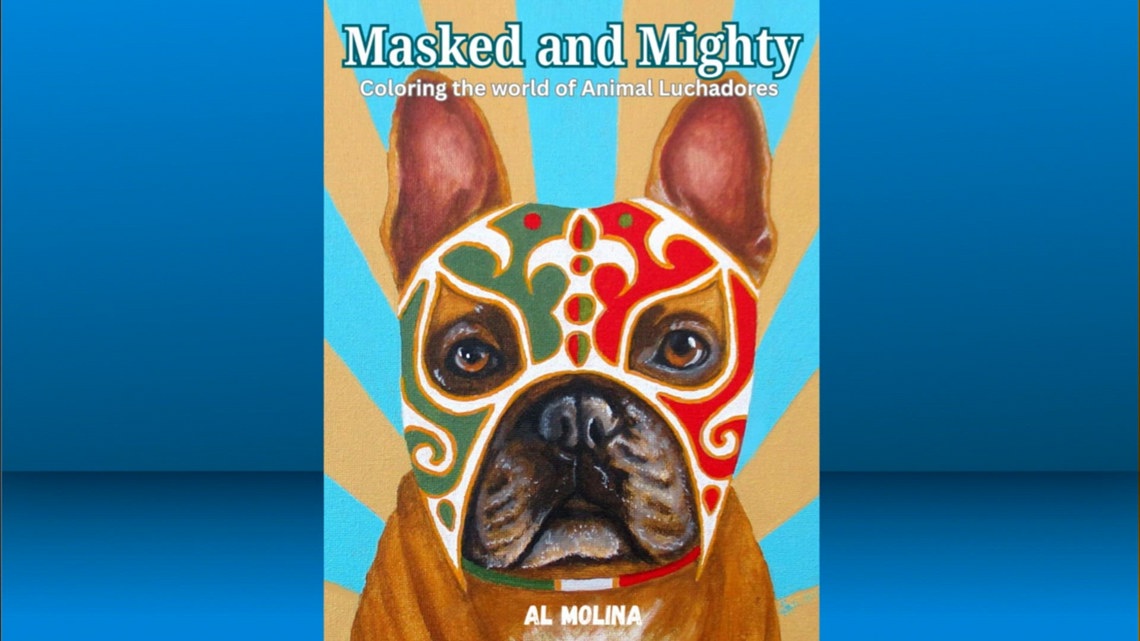 Pets become luchadores in New coloring book