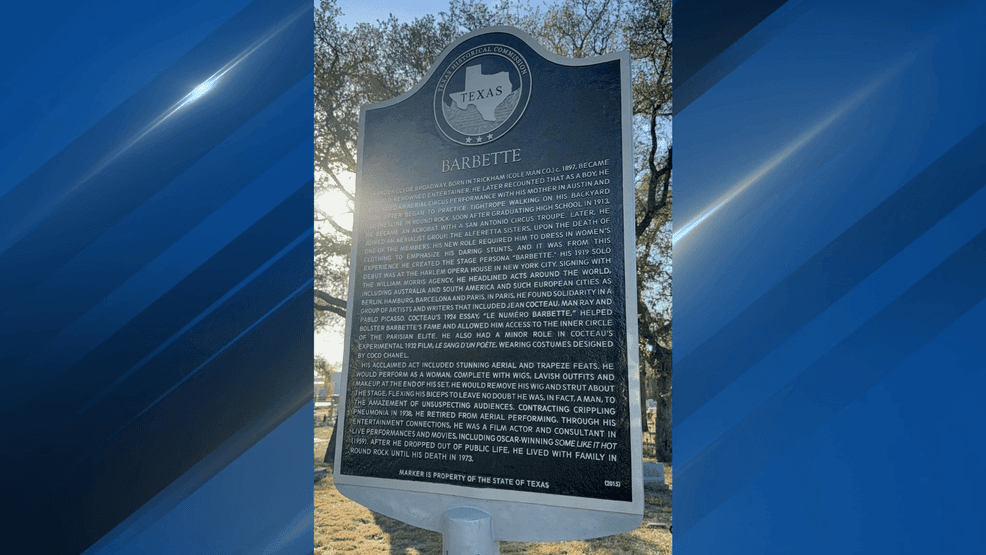 Pride Month ceremony in Round Rock honors Barbette with new Texas historical marker