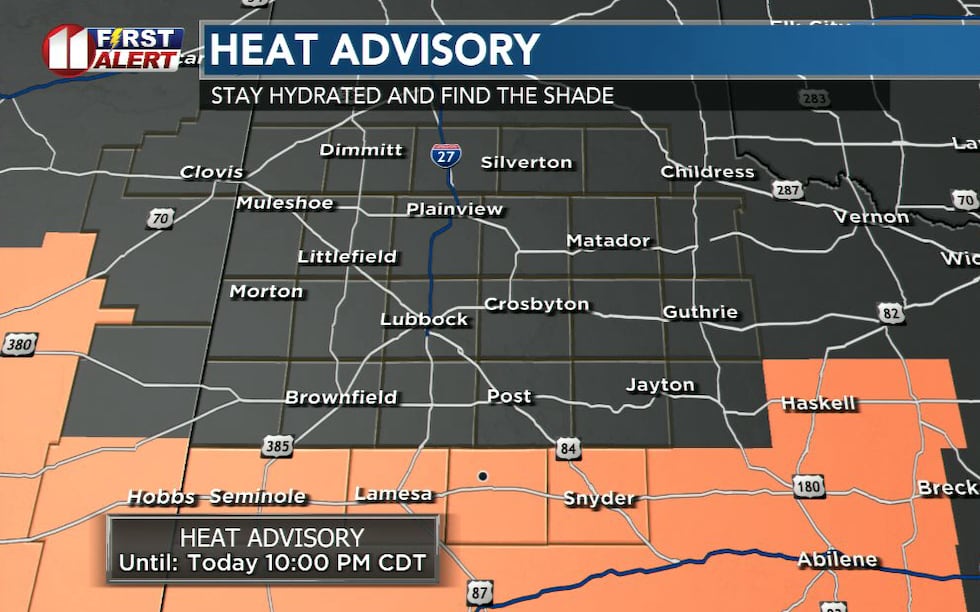Heat advisory continues as triple-digit temps return this week