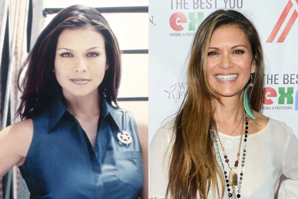 Nia Peeples in 'Walker, Texas Ranger'; Peeples at The Best You Expo in 2018Credit: CBS/Courtesy Everett Collection; Michael Bezjian/WireImage