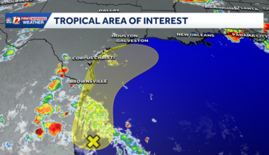 Monitoring tropical possbilities along the Texas Gulf coast