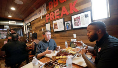 James Talarico ate Dallas barbecue amid accusations he’s vegan. What was on the plate?